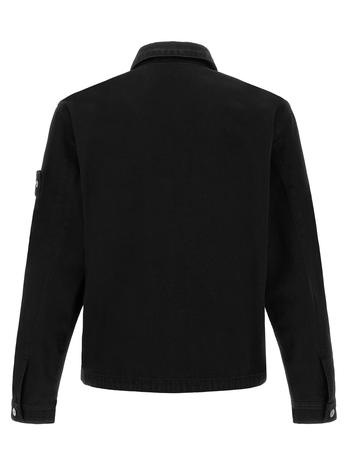 Black Cotton Denim Jacket
