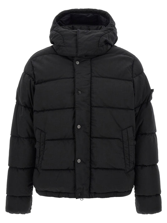 Black Virgin Wool Full-Length Jacket