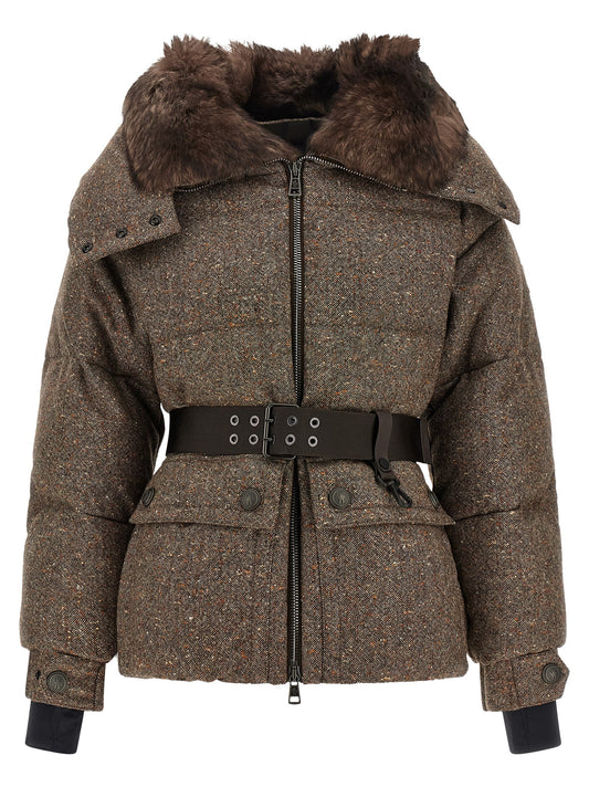 Brown Leather Full-Length Jacket