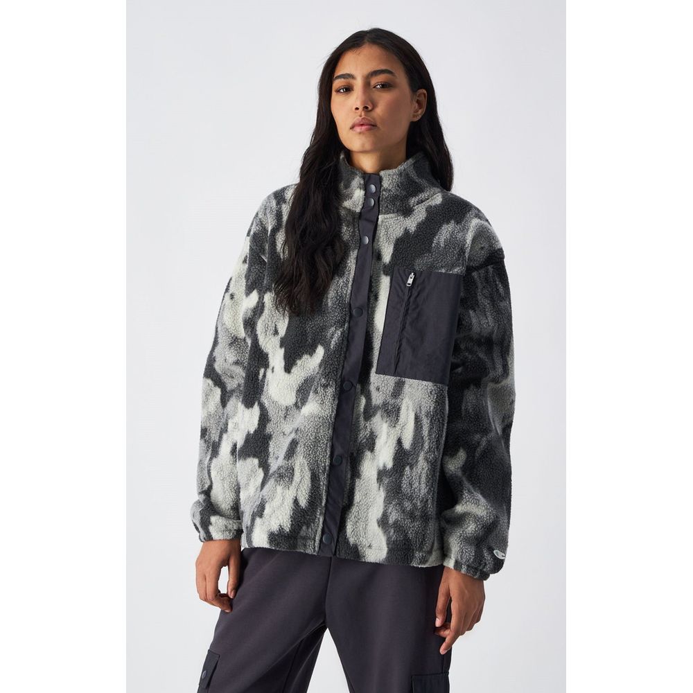 Beige Polyester Bomber