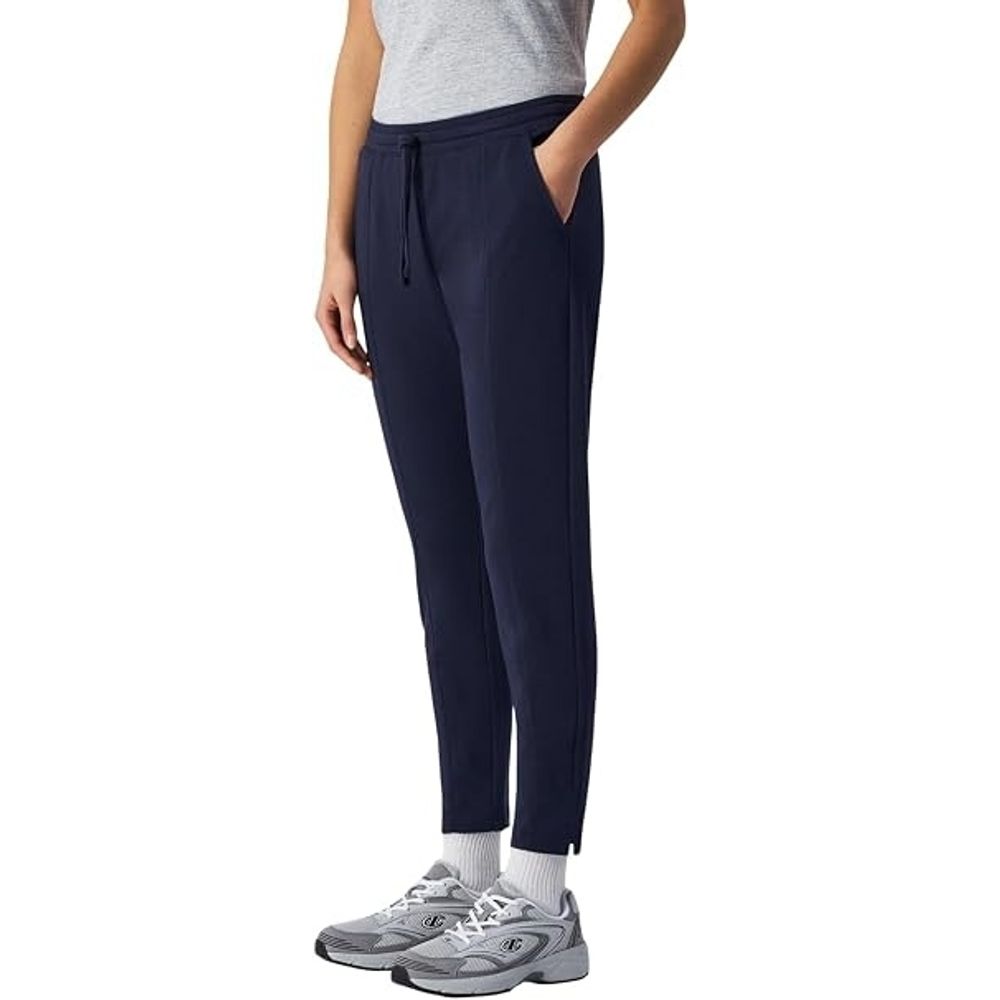 Navy Blue Cotton Athletic Pants
