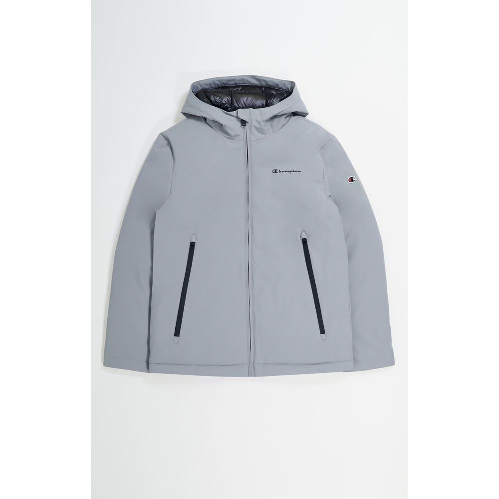 Gray Polyamide Parka