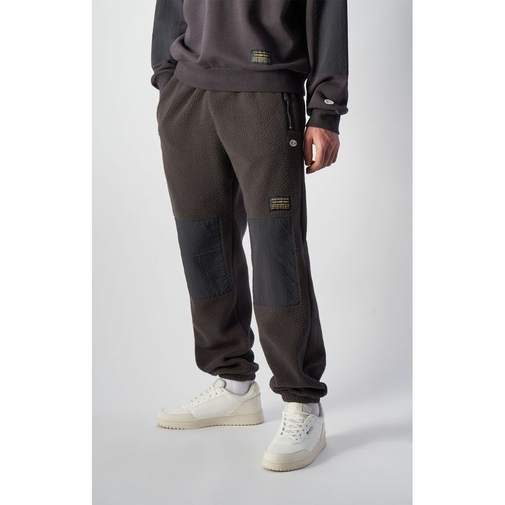 Black Polyester Joggers (Workout Pants)