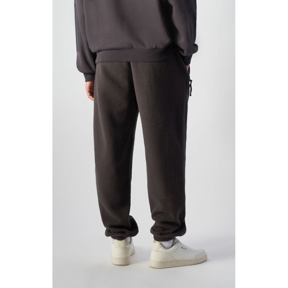 Black Polyester Joggers (Workout Pants)