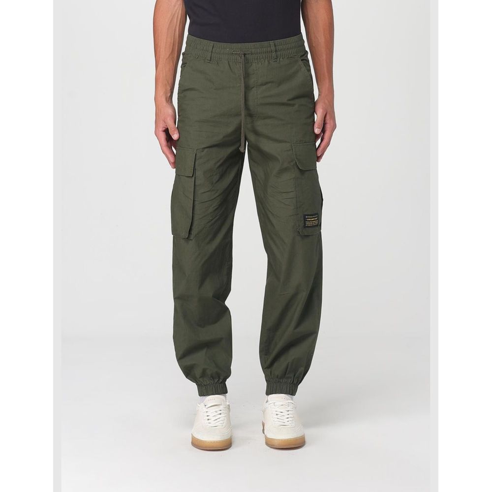 Green Cotton Cargo Pants
