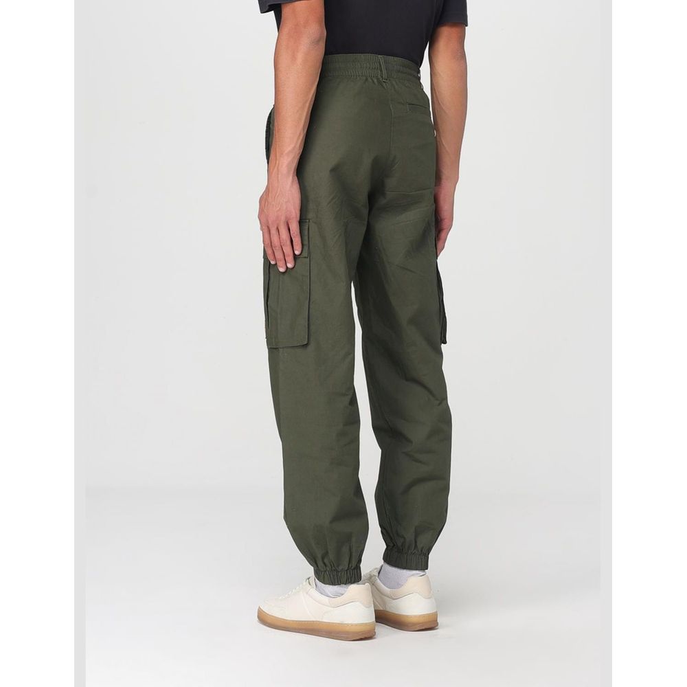 Green Cotton Cargo Pants