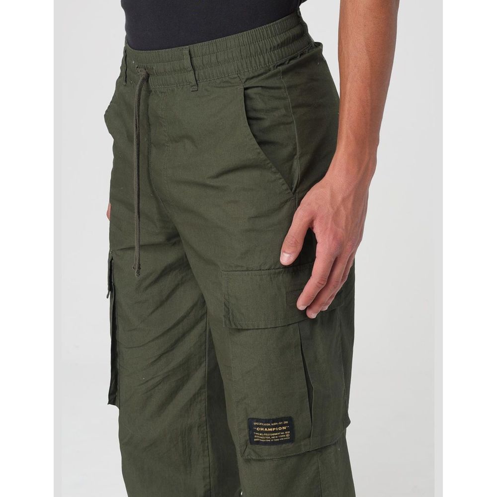 Green Cotton Cargo Pants