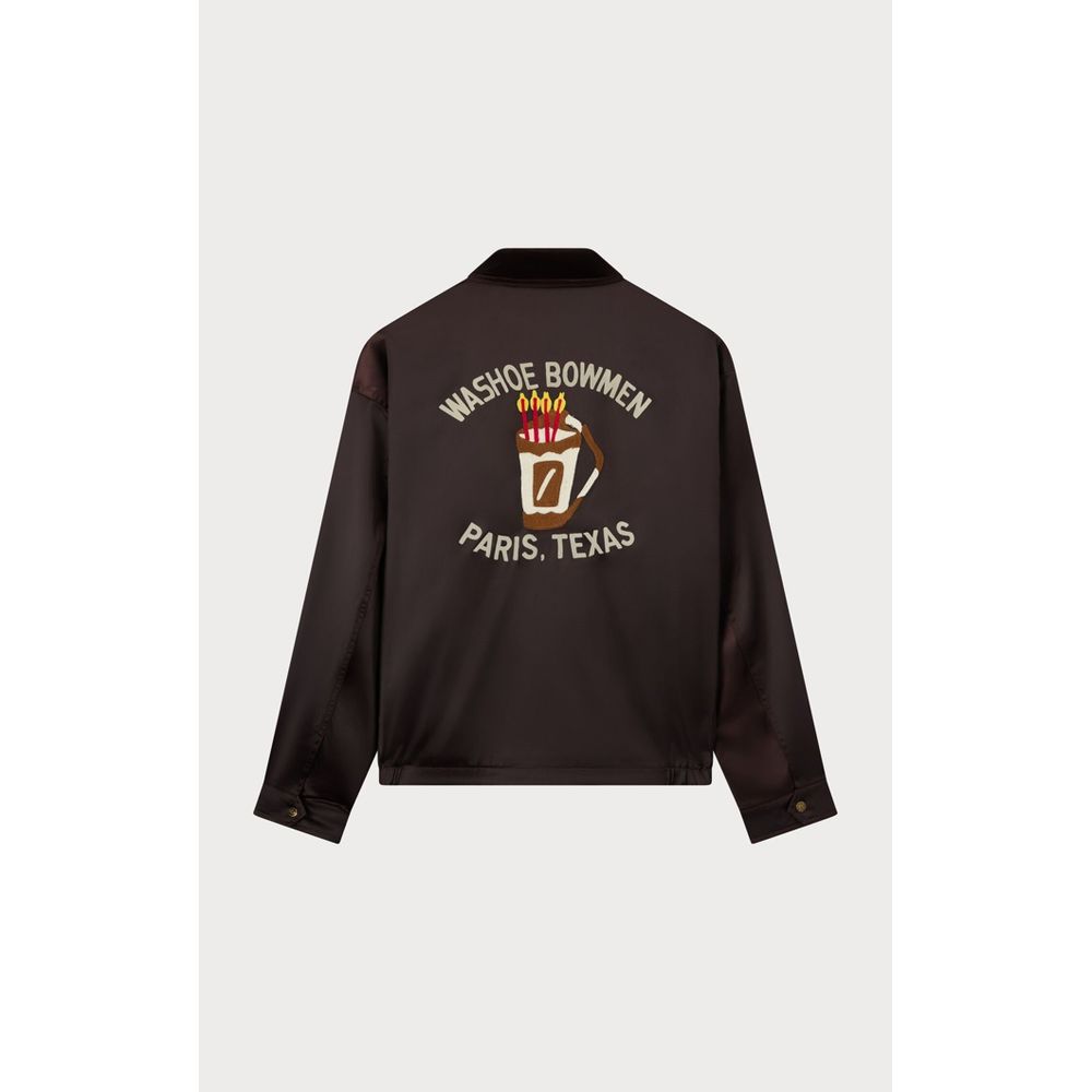 Beige Polyester Bomber