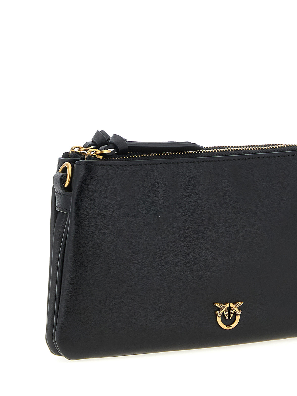 Black Calfskin Crossbody Bag