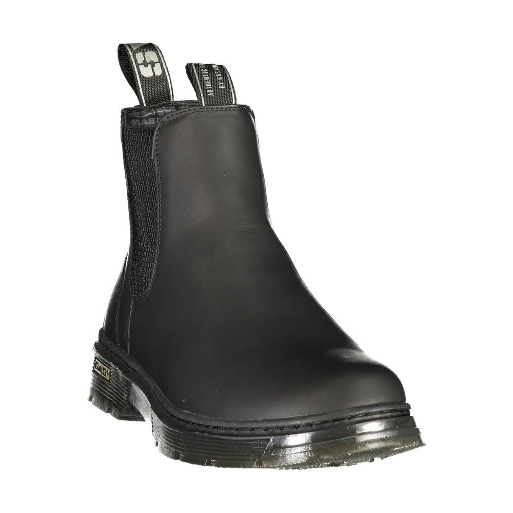 Black Polyurethane Women's Bootie