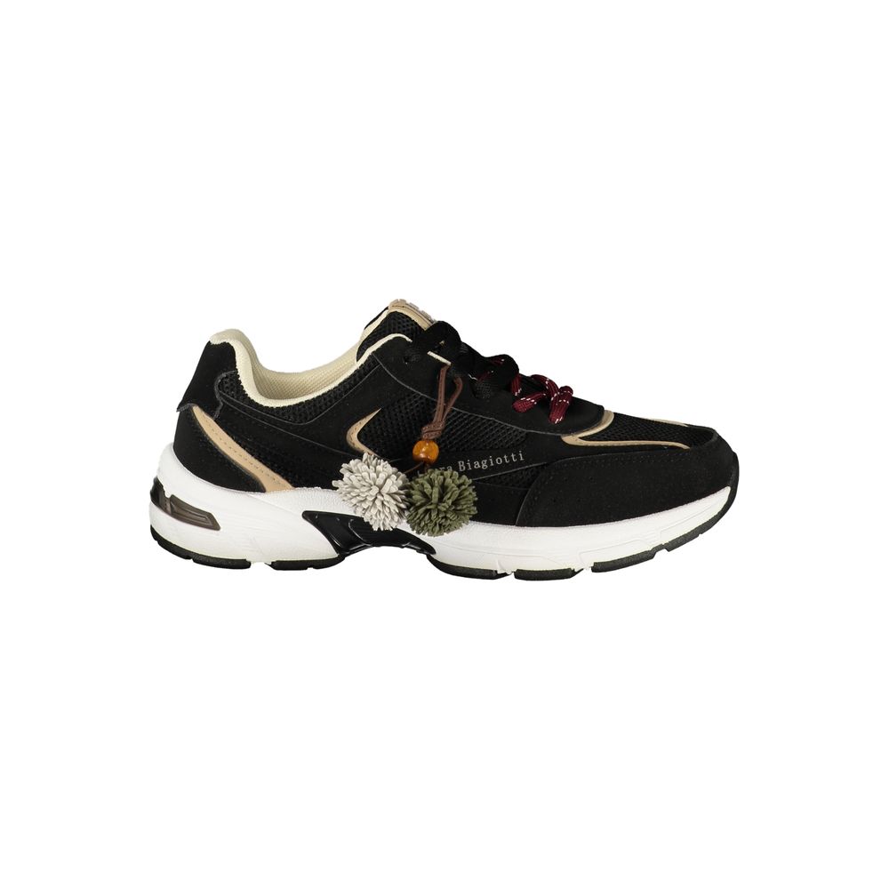 Nero Polyurethane Women's Sneaker