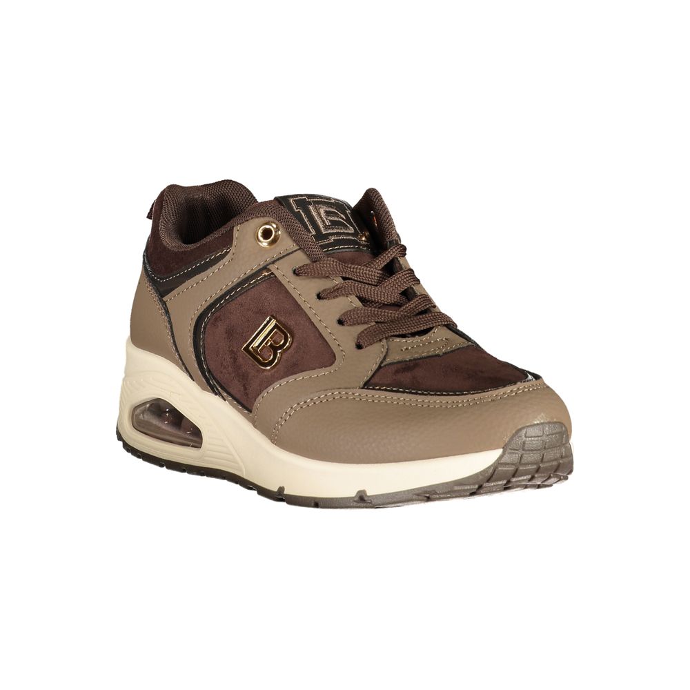 Brown Polyurethane Women's Sneaker