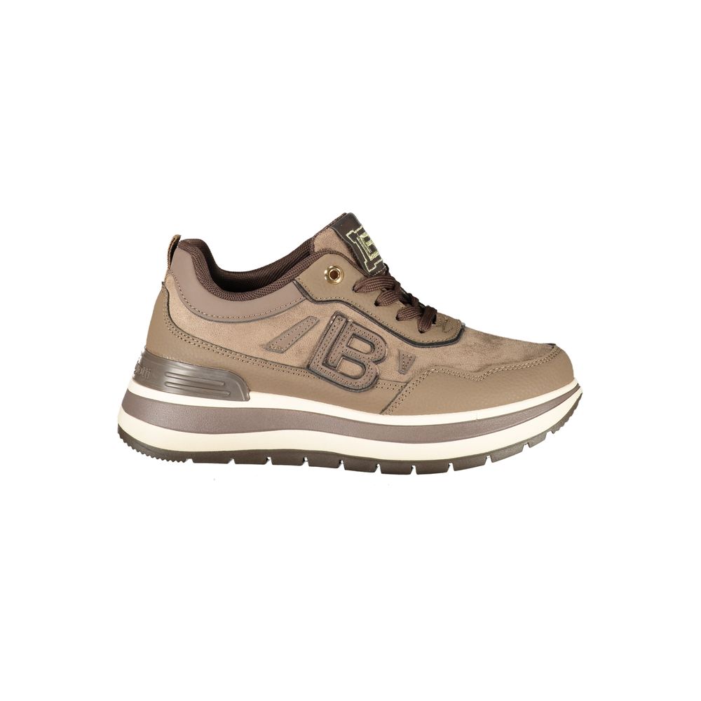 Brown Polyurethane Women's Sneaker