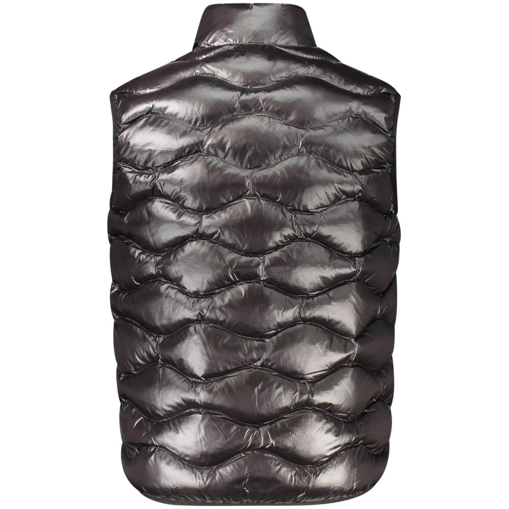 Black Fabric Men's Vest