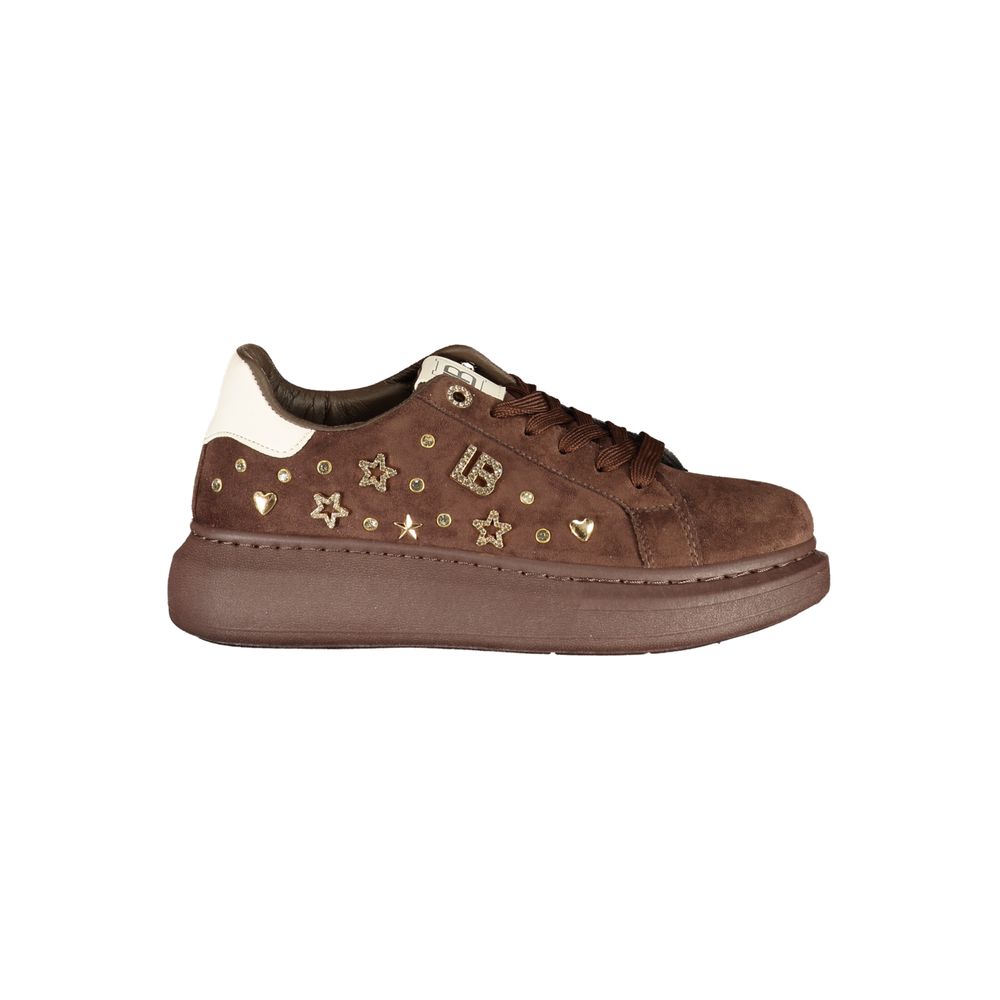 Brown Polyurethane Women's Sneaker