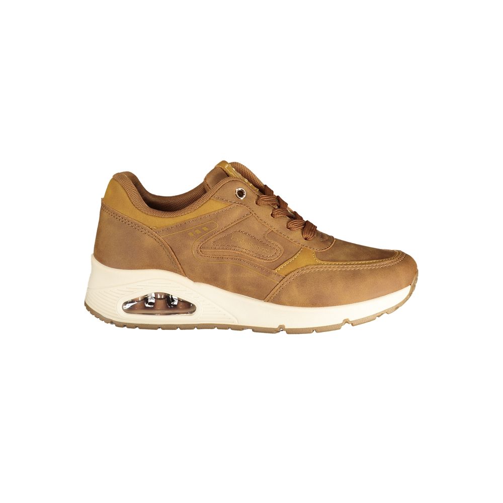 Brown Polyurethane Women's Sneaker