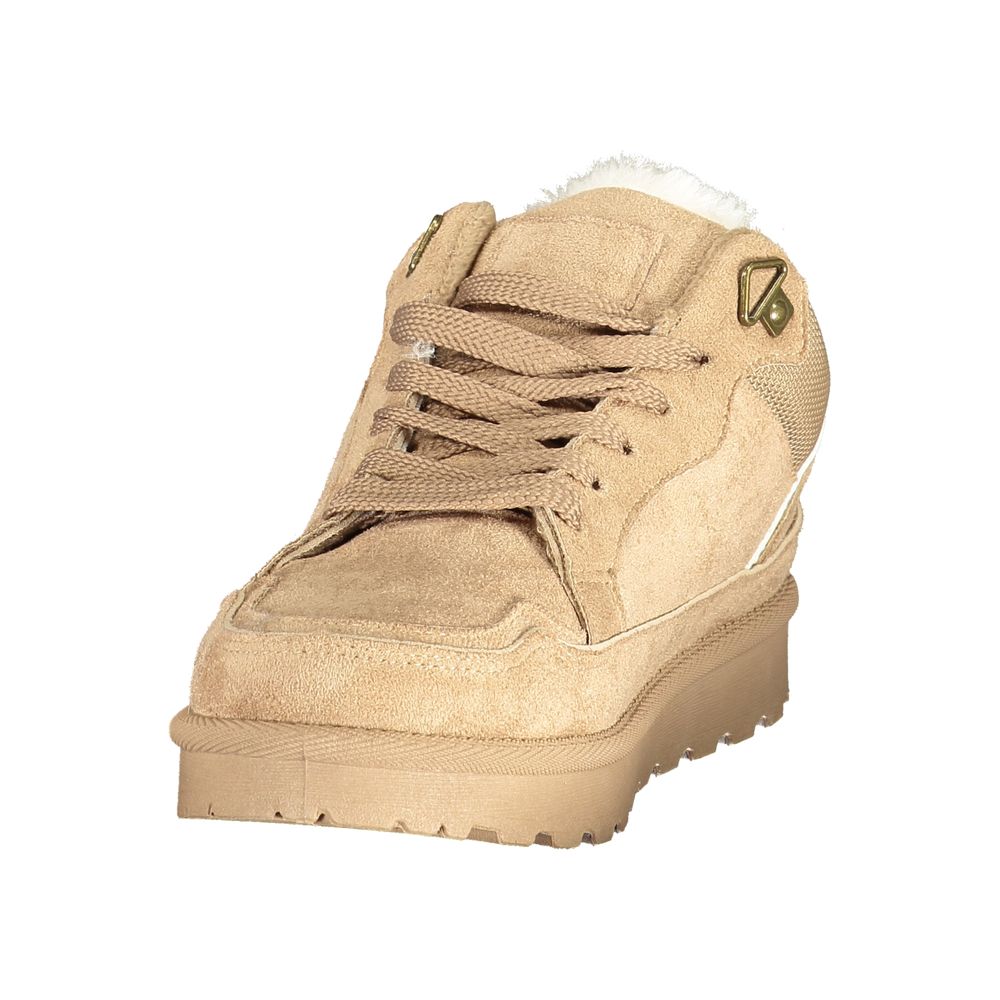 Brown Polyurethane Women's Sneaker