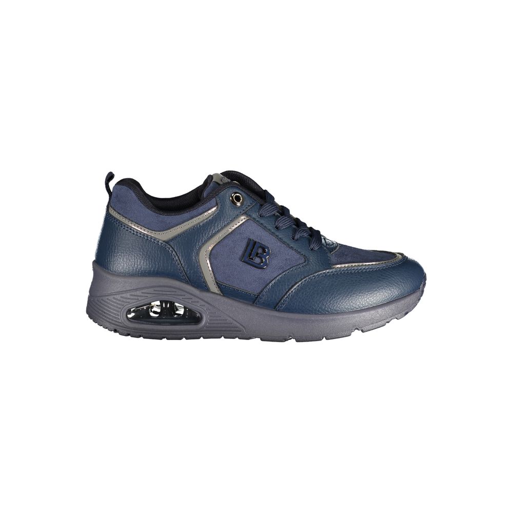 Blue Polyurethane Women's Sneaker
