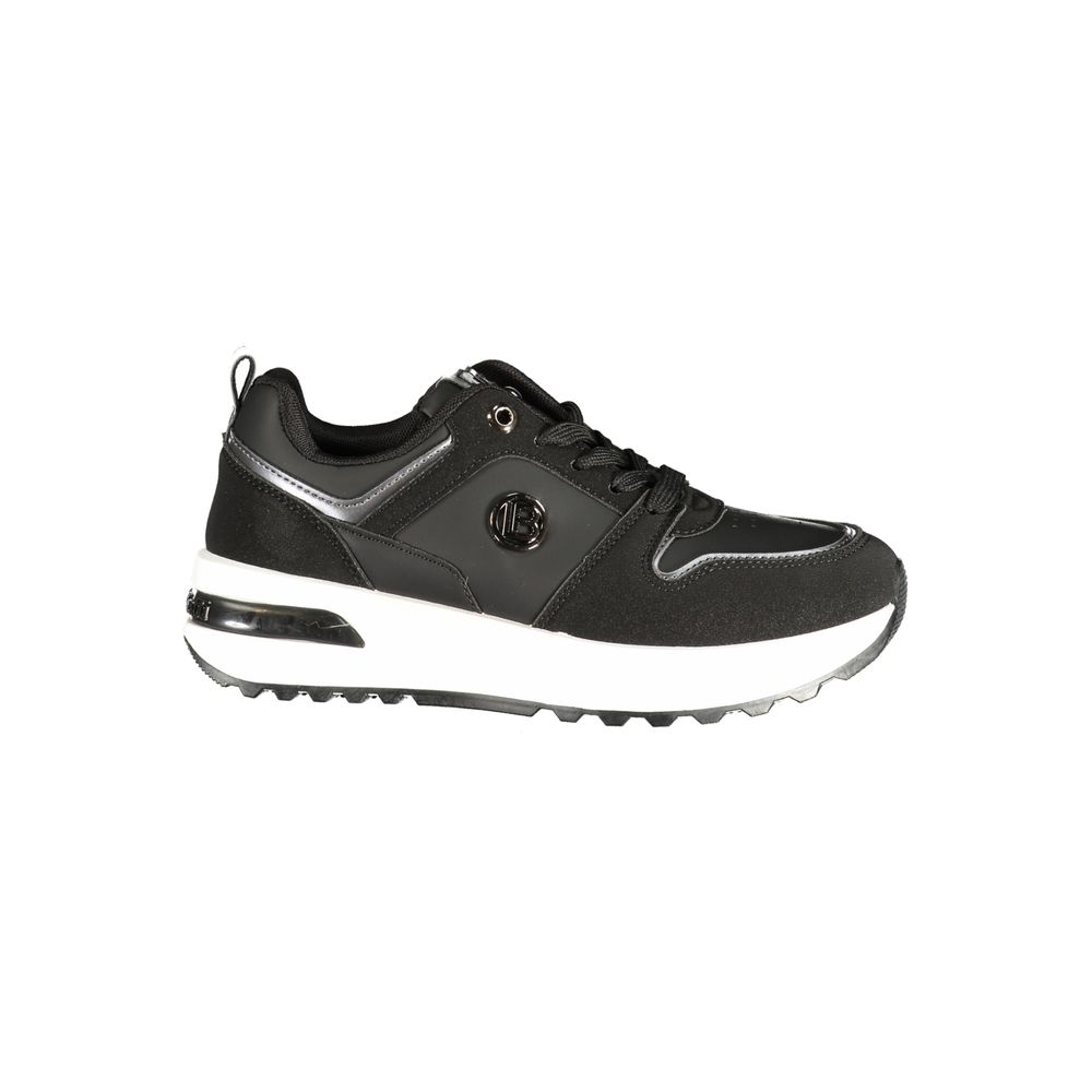 Black Polyurethane Women's Sneaker