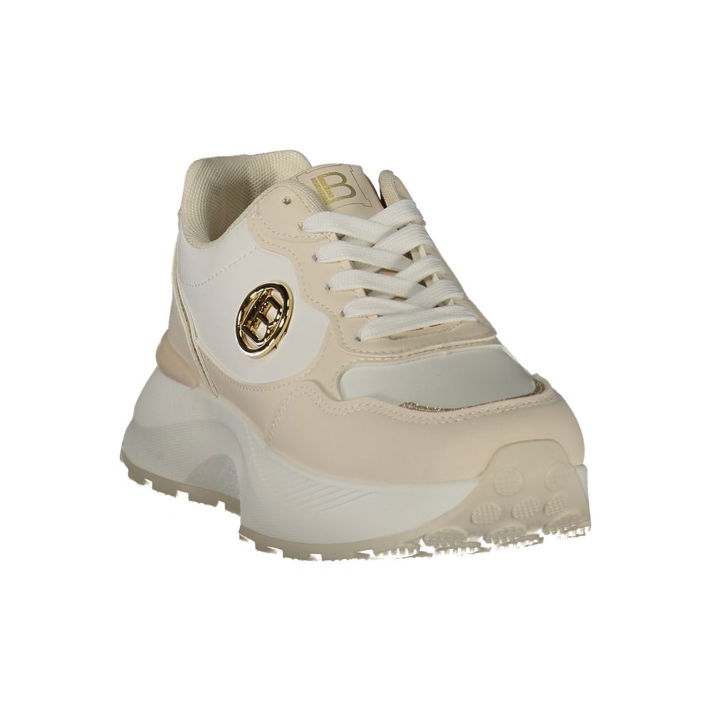 Beige Polyurethane Female Sneaker
