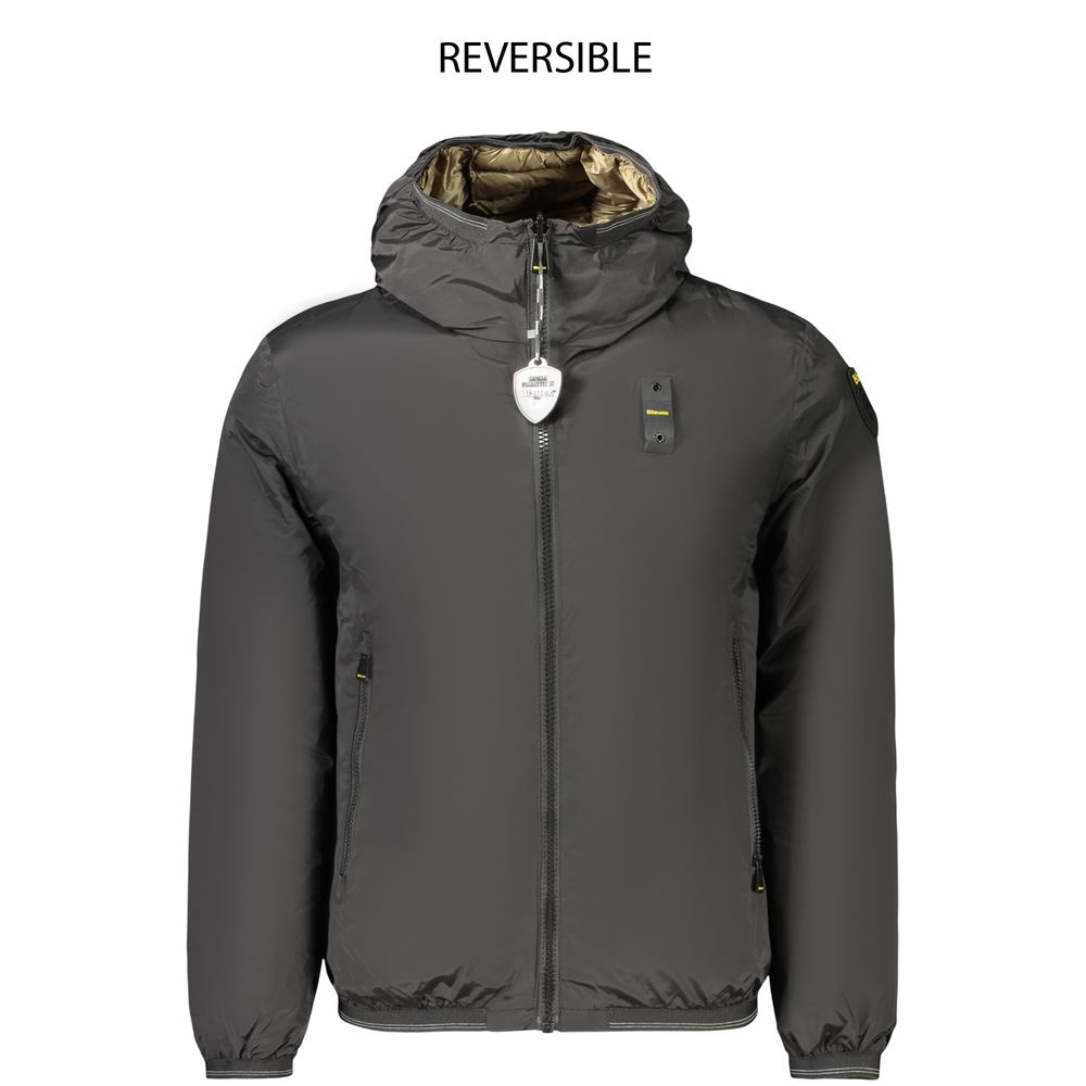 Black Polyamide Men's Jacket