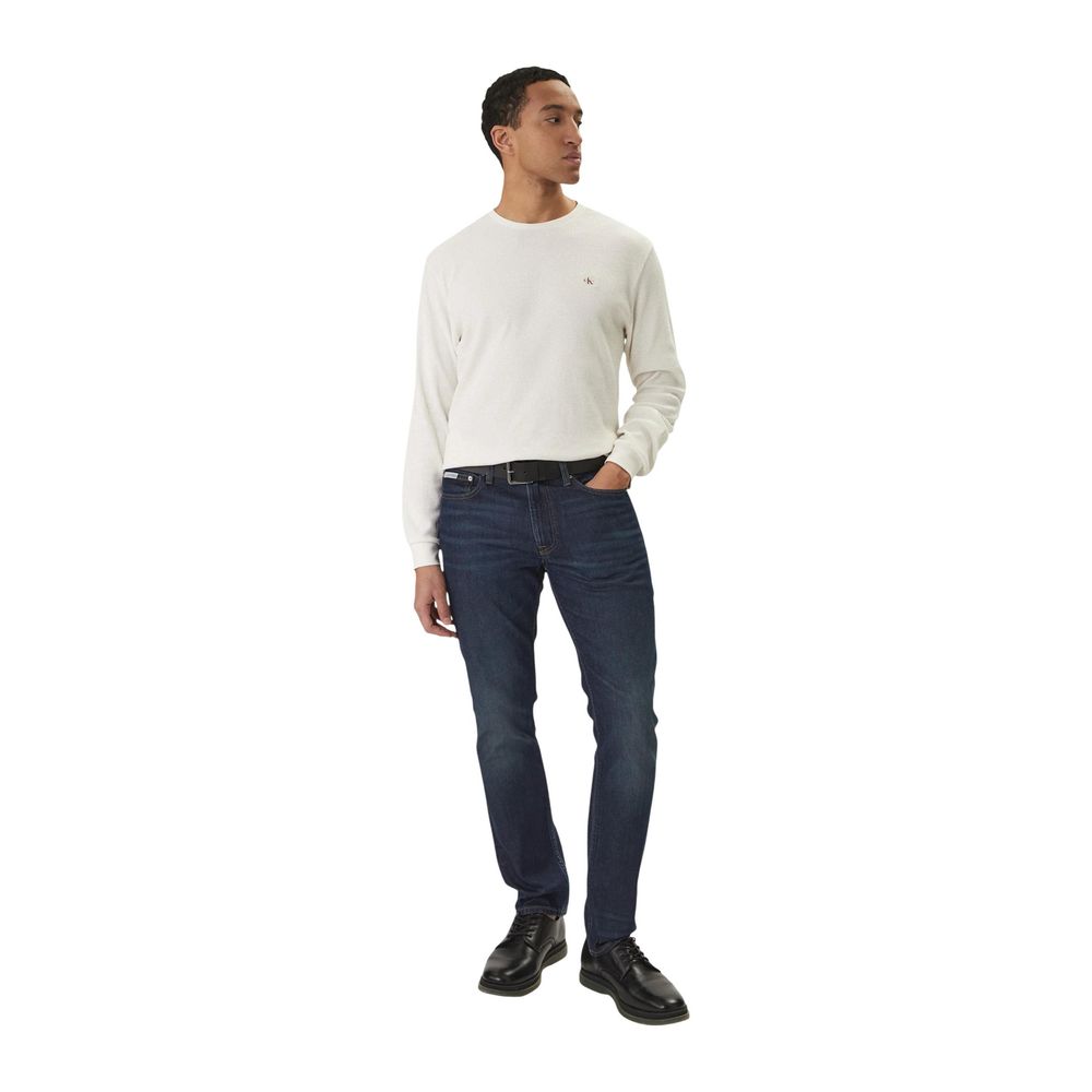 Beige Cotton Long Sleeve T-Shirt