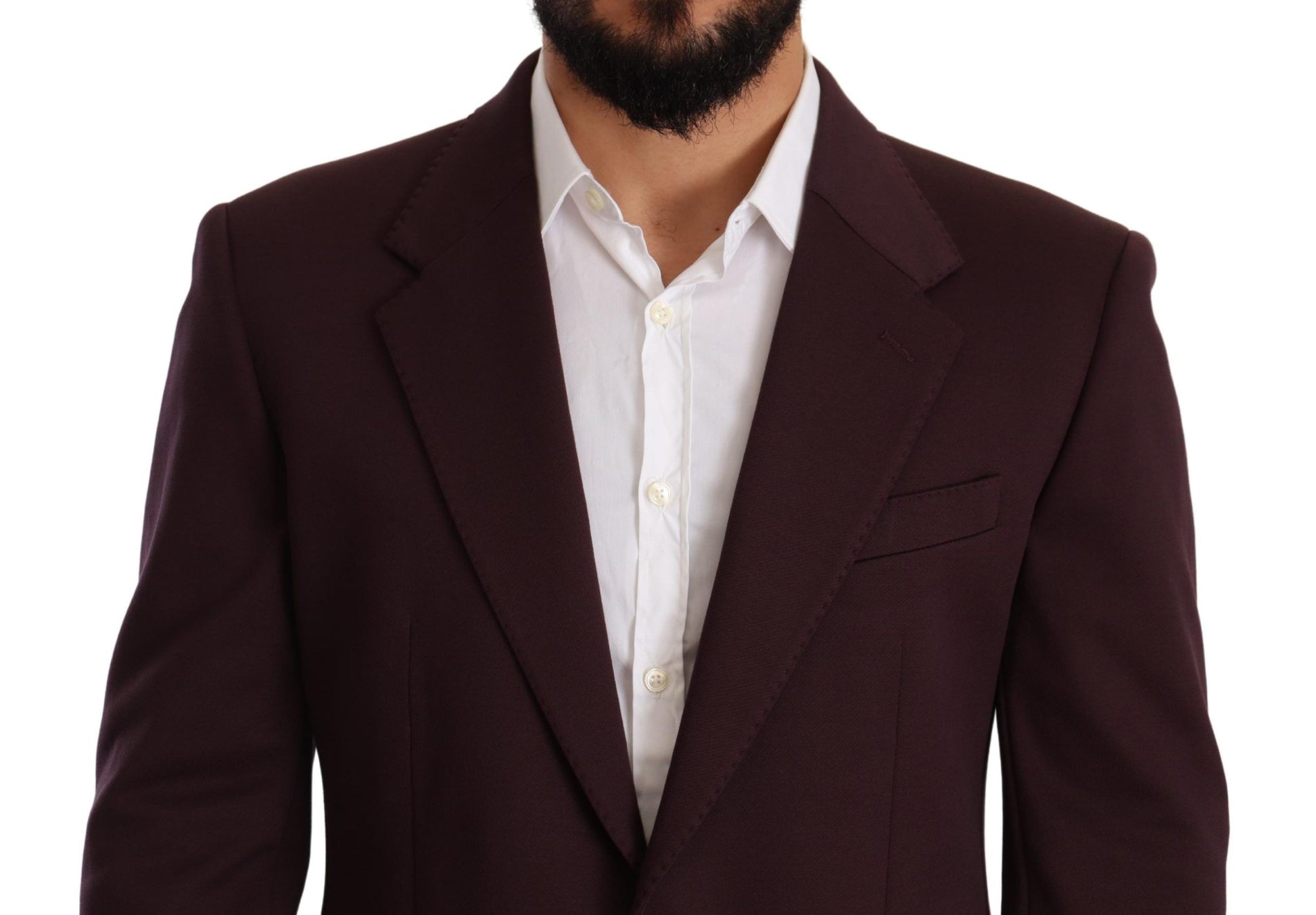 Purple Cotton Slim Blazer Jacket