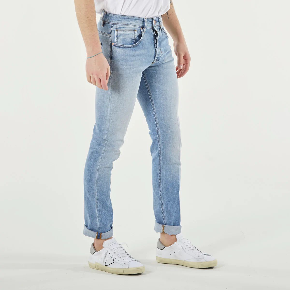 Blue Cotton Men Jeans