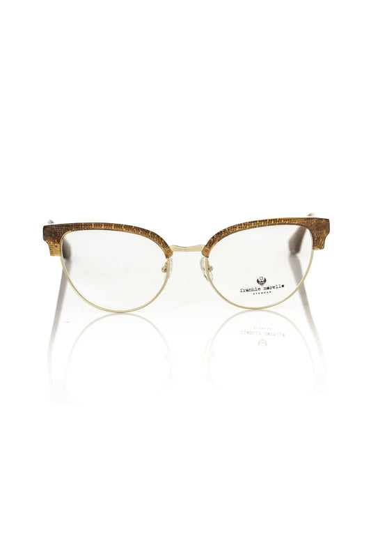 Brown Metallic Fibre Women Frame