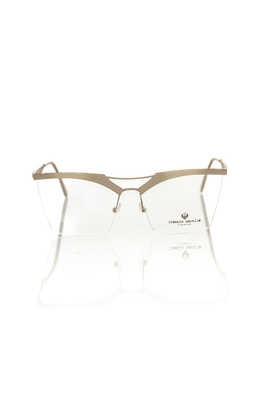 Brown Metallic Women's Eyeglass Frame