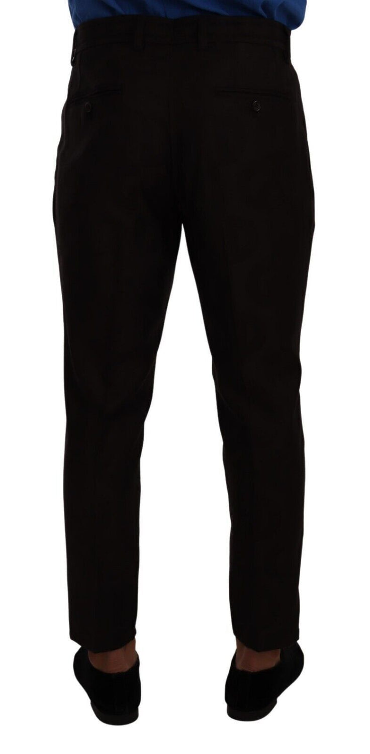 Bordeaux Wool Men Skinny Trouser Pants