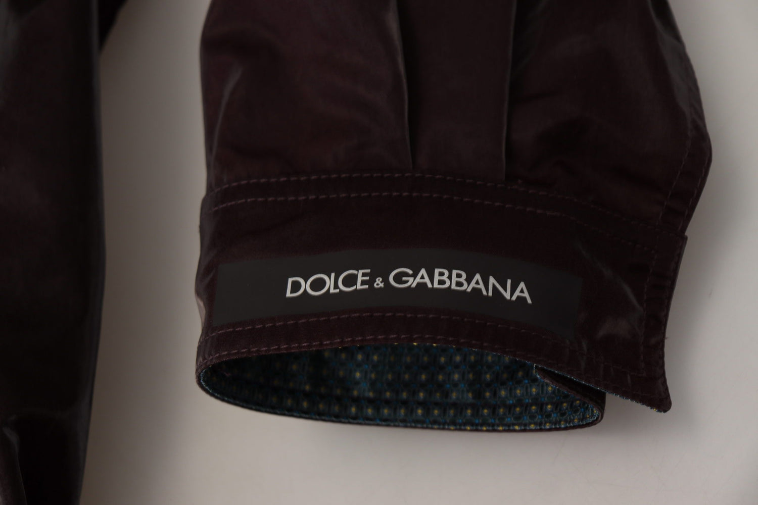 Bordeaux Nylon Collared Men Coat Jacket