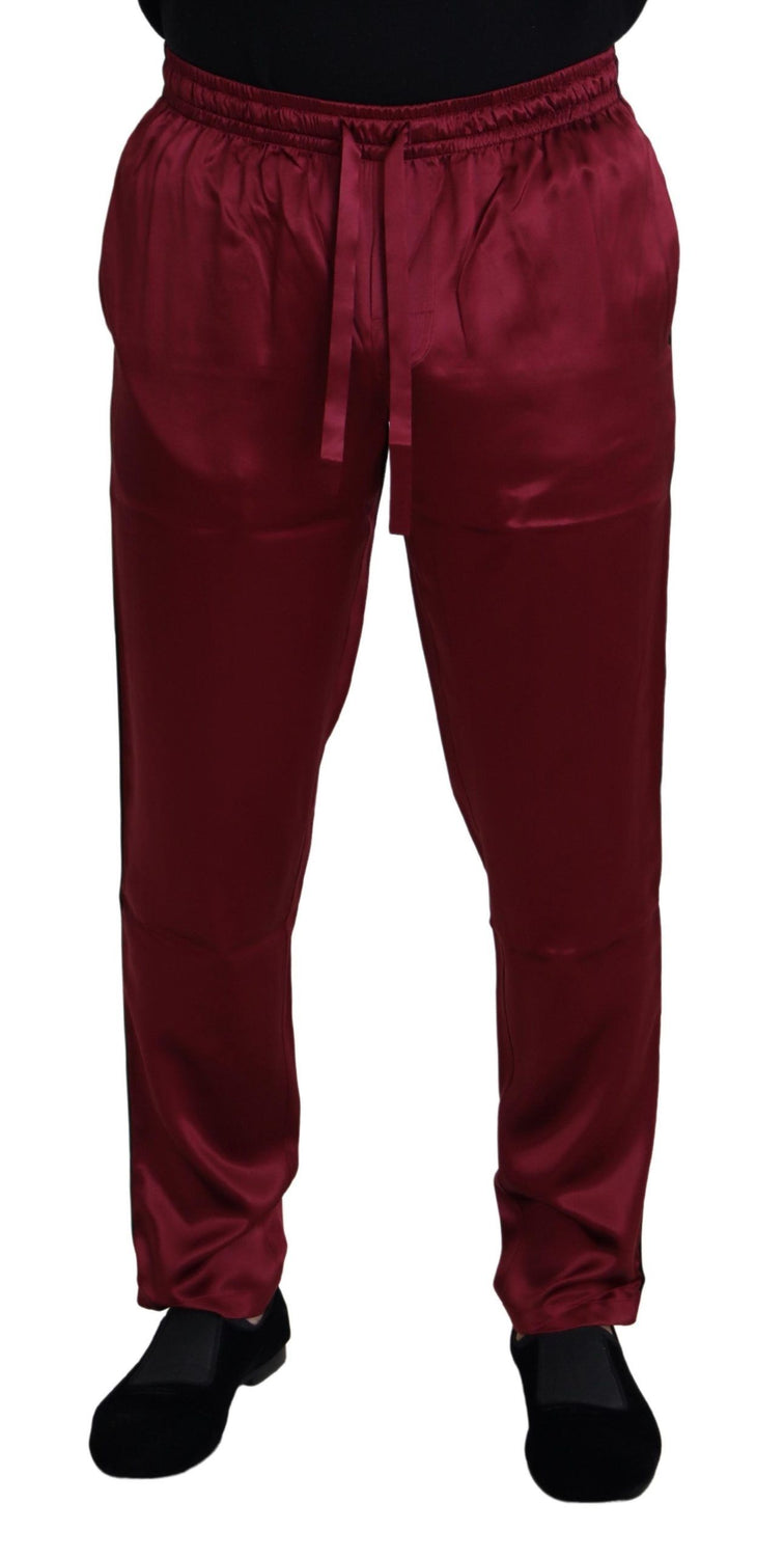 Bordeaux Silk DG Sleep Lounge Pants