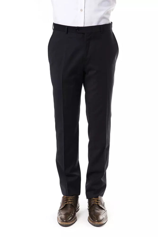 Gray Wool Men Pants