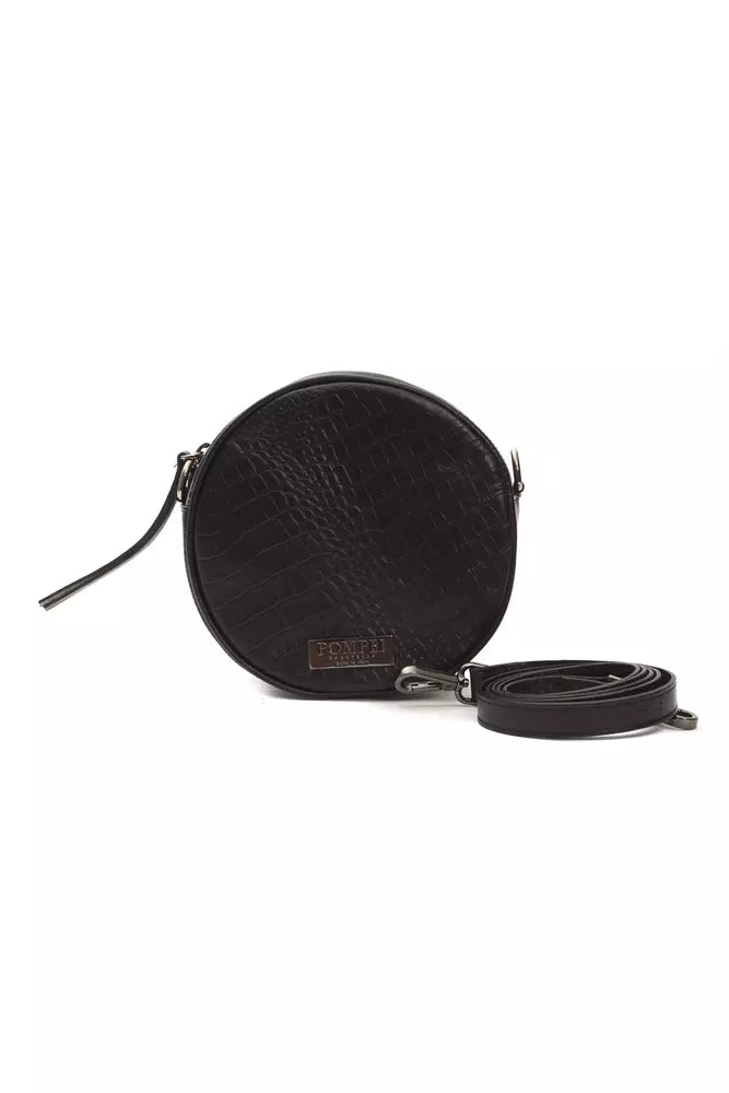 Black Leather Women Crossbody