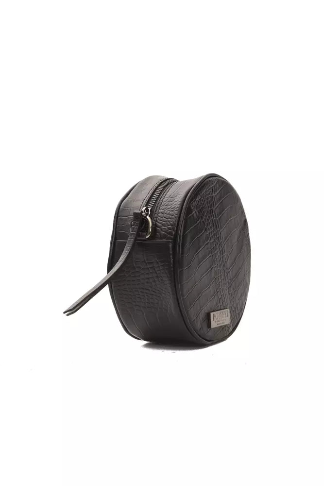 Black Leather Women Crossbody