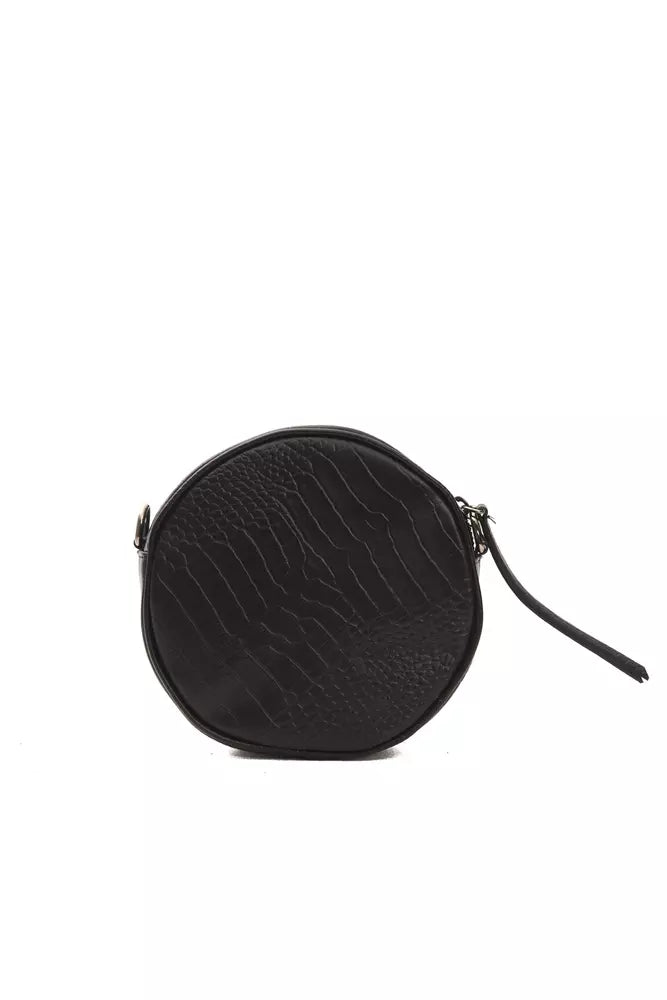 Black Leather Women Crossbody