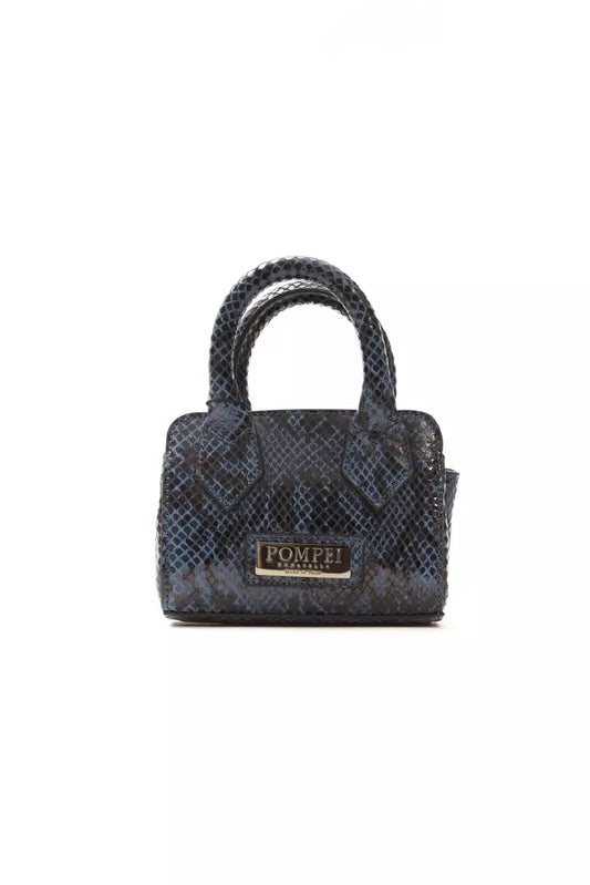 Blue Leather Women Shoulder Bag