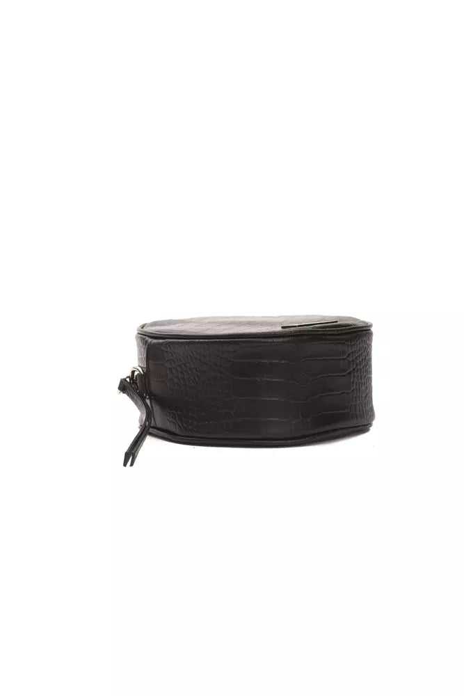 Black Leather Women Crossbody