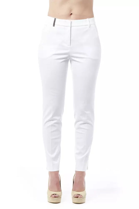 White Cotton Jeans & Pants