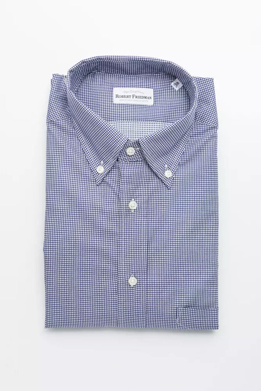 Blue Cotton Men's Shirt