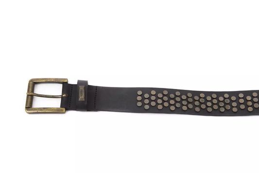 Black Cowhide Women Belt