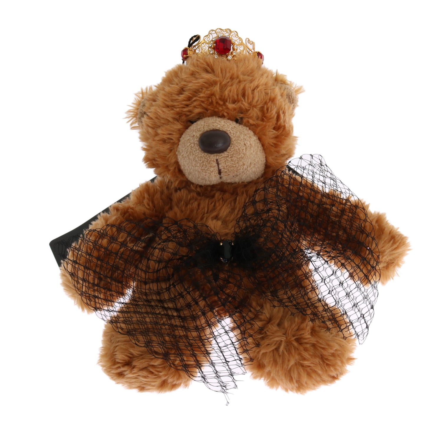 Teddy Bear Gold Crystal  Crown Tiara Diadem Hair Band