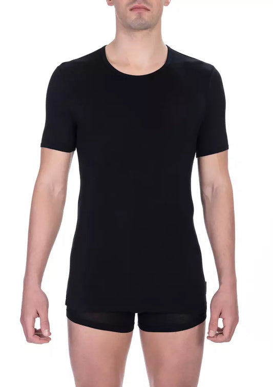 Black Viscose T-Shirt