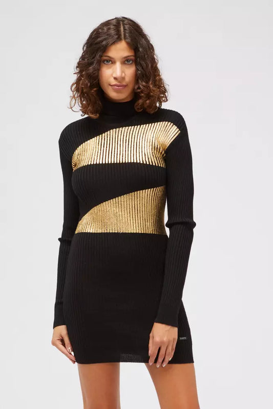 Black Viscose Women Dress