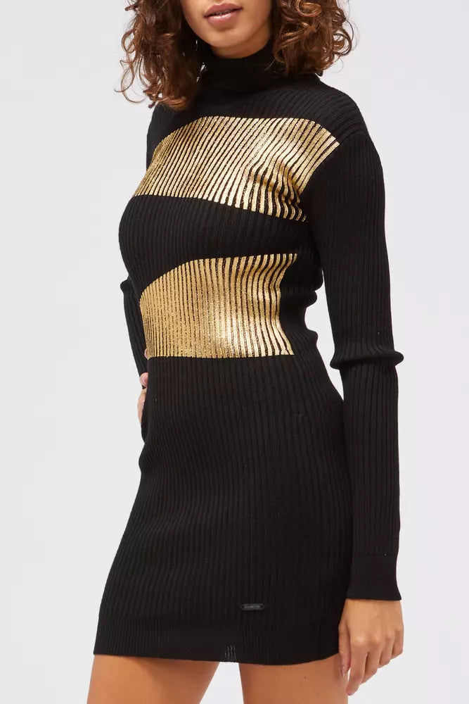 Black Viscose Women Dress