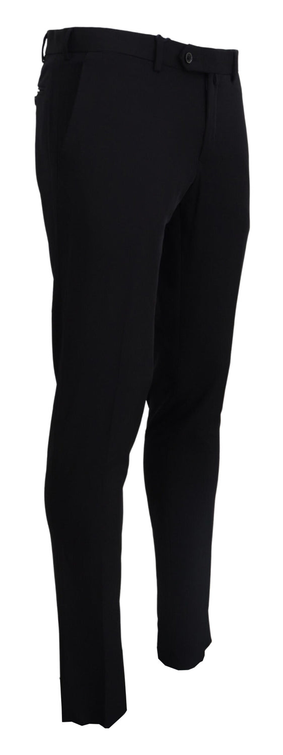 Black Tapered Dress Formal Pants