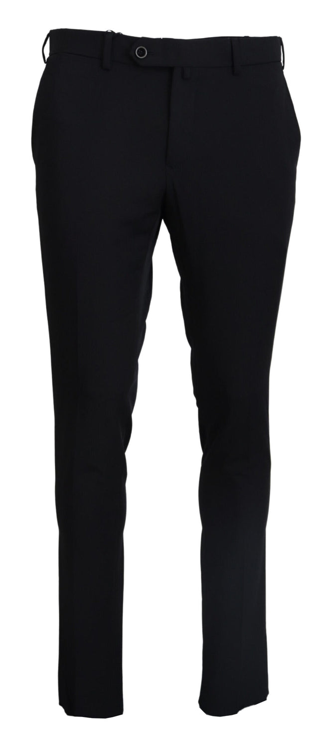 Black Tapered Dress Formal Pants