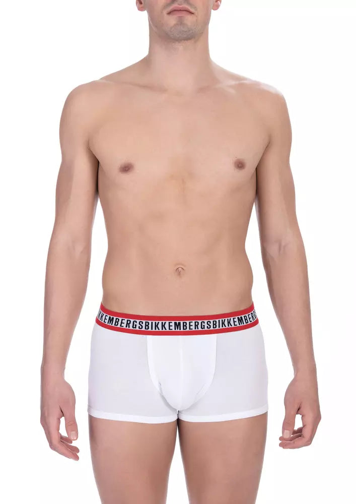 White Cotton Men's Underwear Trunk Duo Pack
