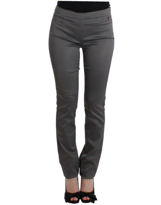 Gray slim fit pants